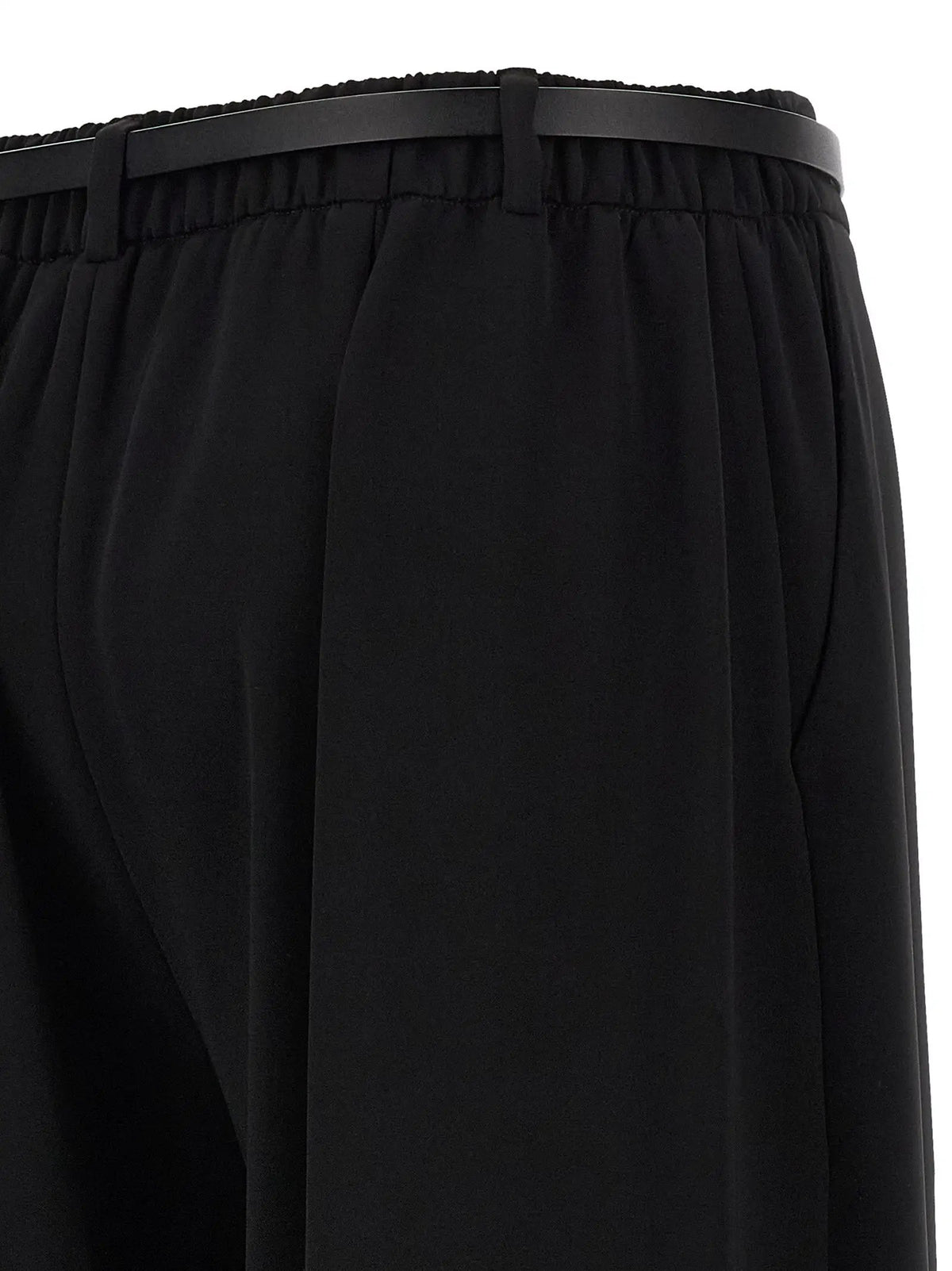 P.A.R.O.S.H. Black Polyester Casual Pants