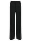P.A.R.O.S.H. Black Virgin Wool Flared Pants