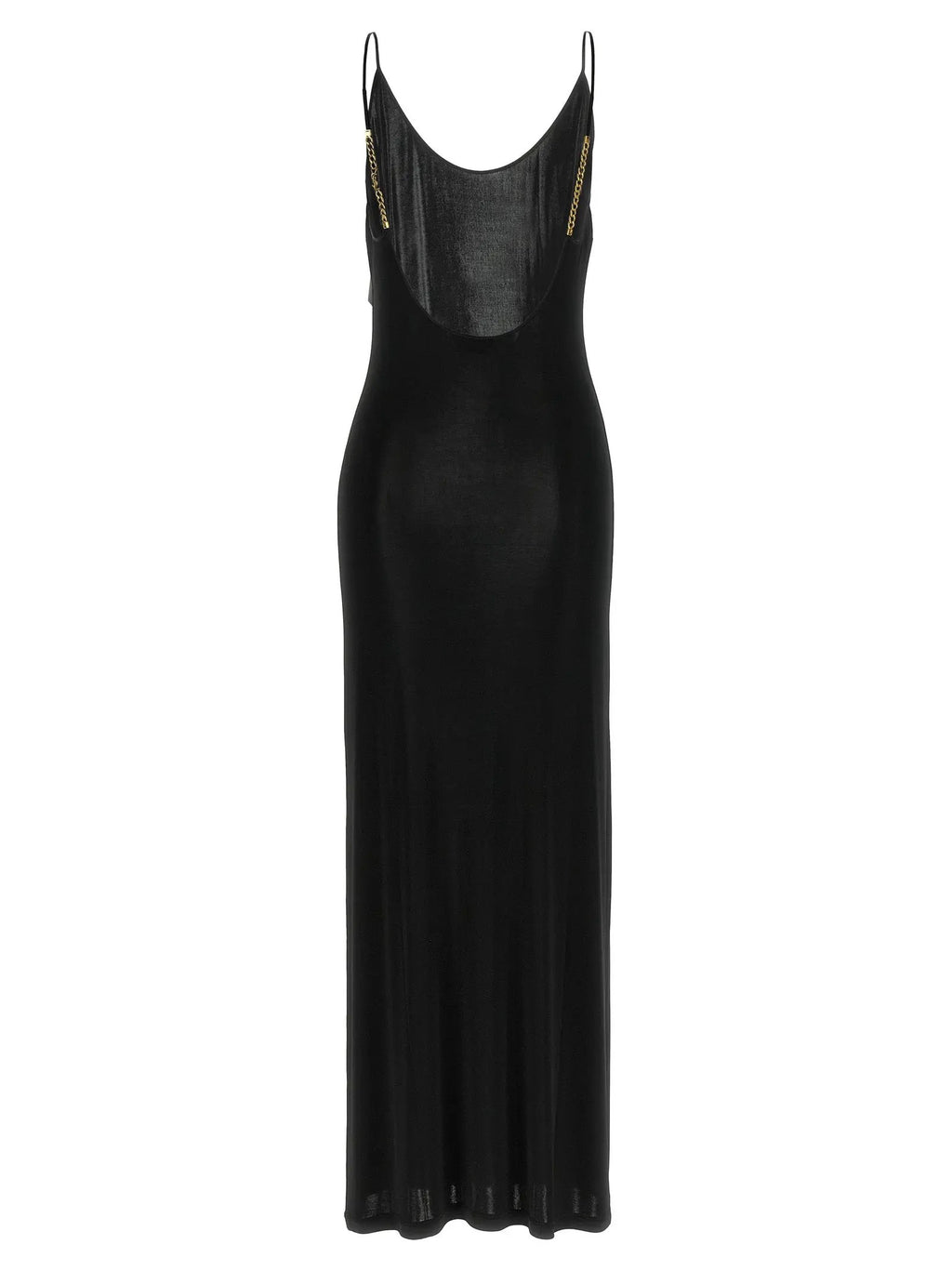Saint Laurent Black Viscose Long Dress