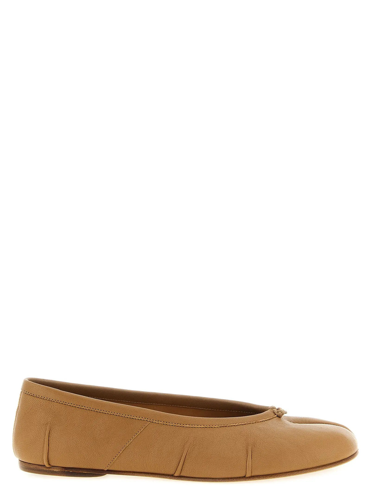 Maison Margiela Beige Lamb Leather Ballet Flats