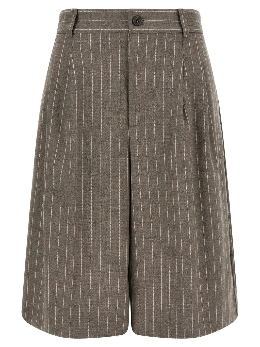 P.A.R.O.S.H. Brown Virgin Wool Bermuda Shorts