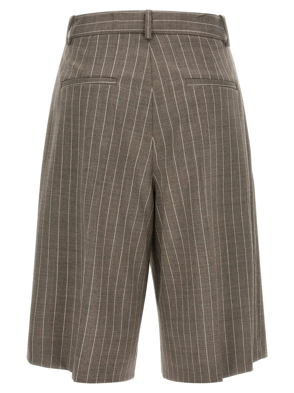 P.A.R.O.S.H. Brown Virgin Wool Bermuda Shorts
