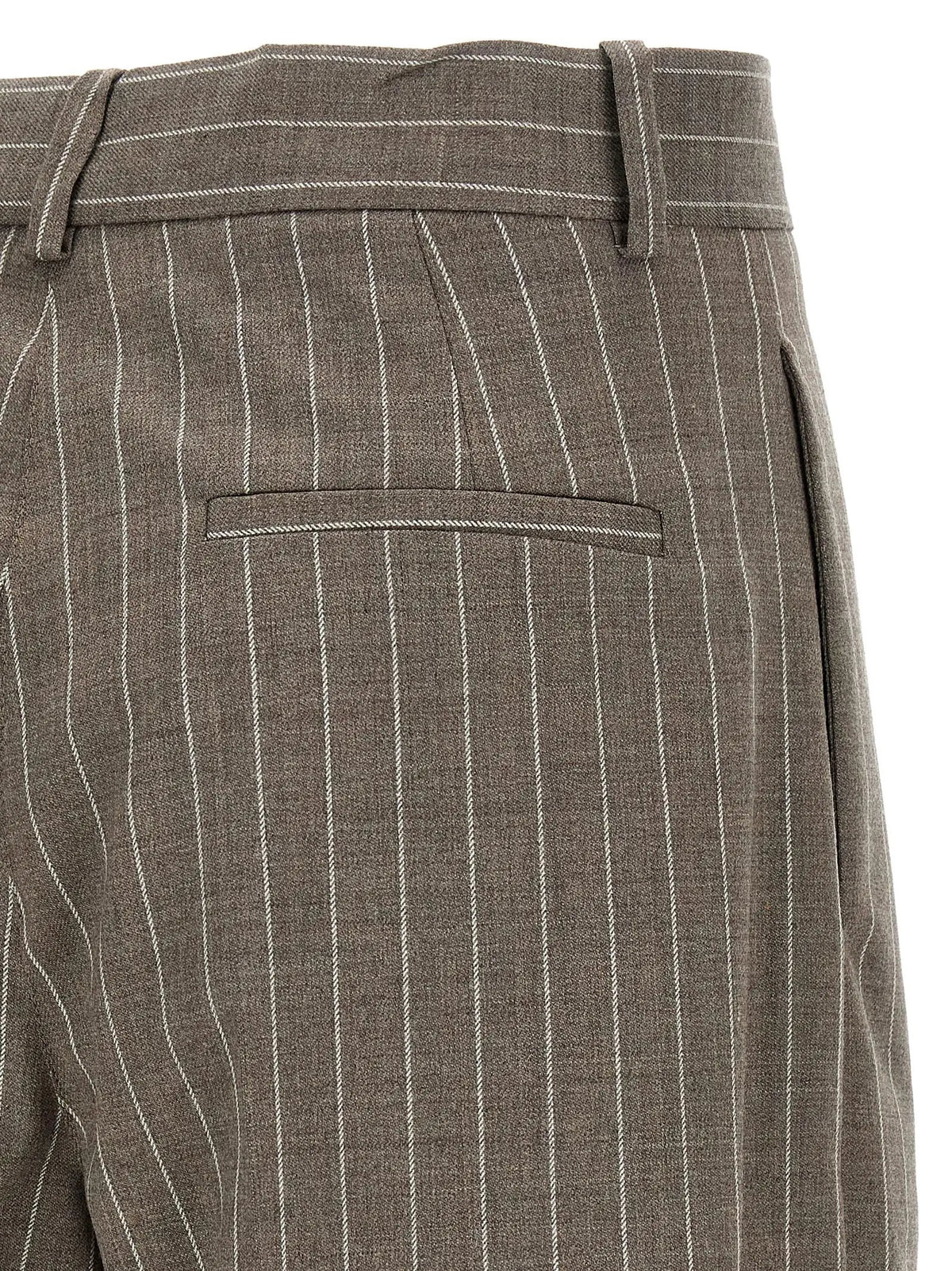 P.A.R.O.S.H. Brown Virgin Wool Bermuda Shorts