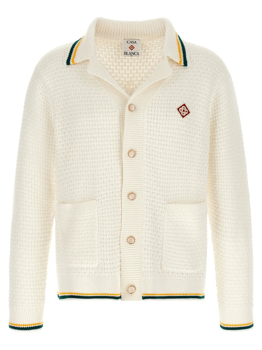 Casablanca White Cotton Cardigan
