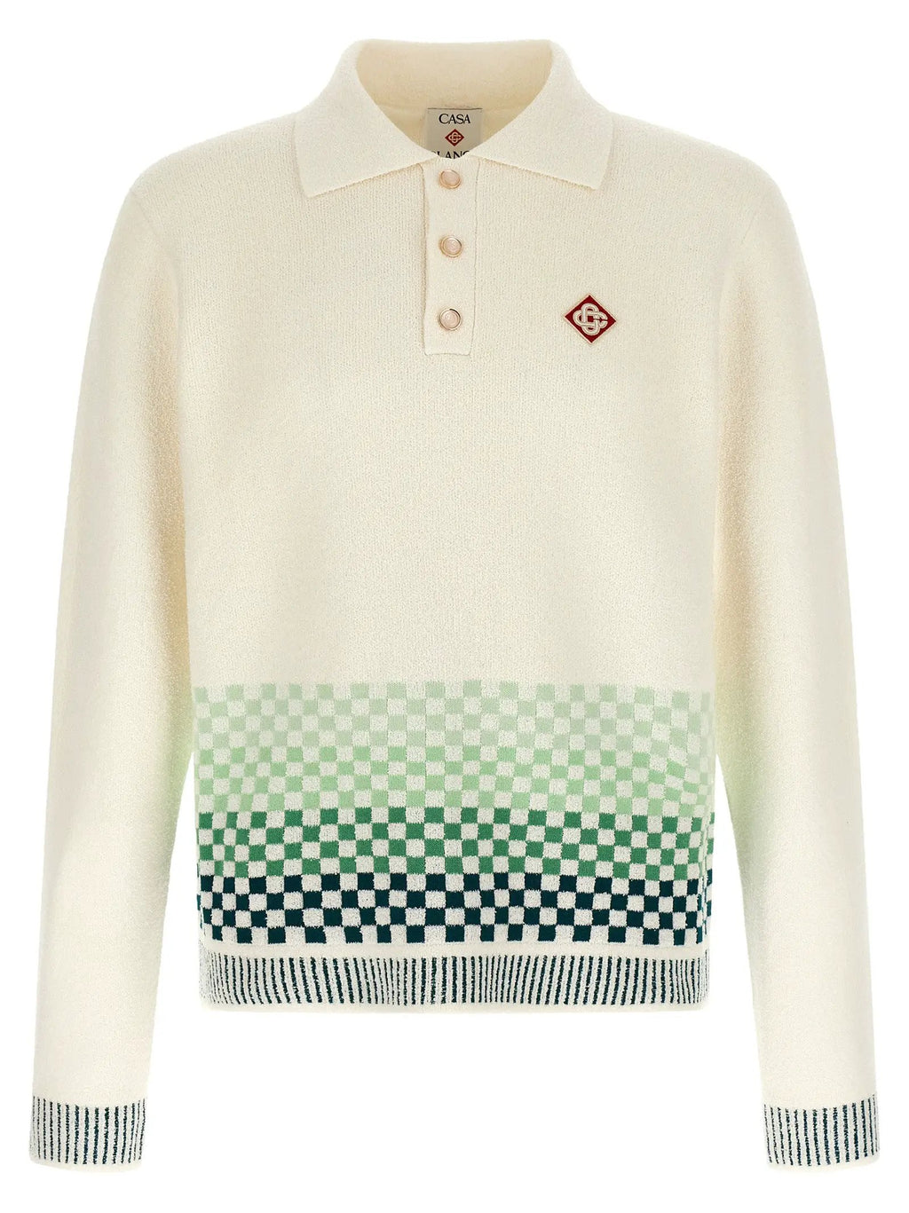 Casablanca Bicolor Cotton Polo Shirt