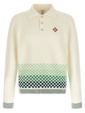 Casablanca Bicolor Cotton Polo Shirt