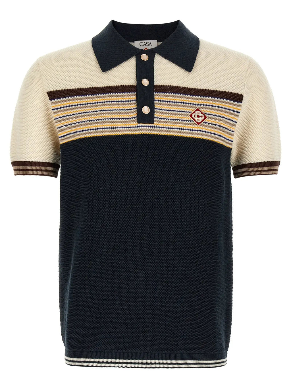 Casablanca Multicolor Cotton Polo Shirt