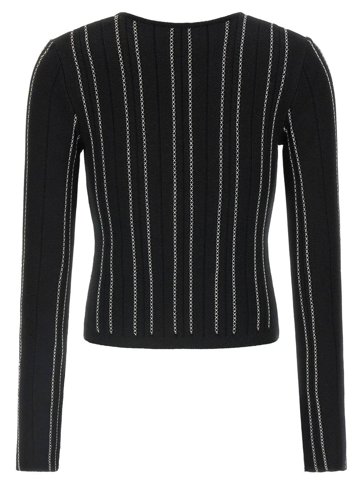 Elisabetta Franchi Black Viscose Cardigan