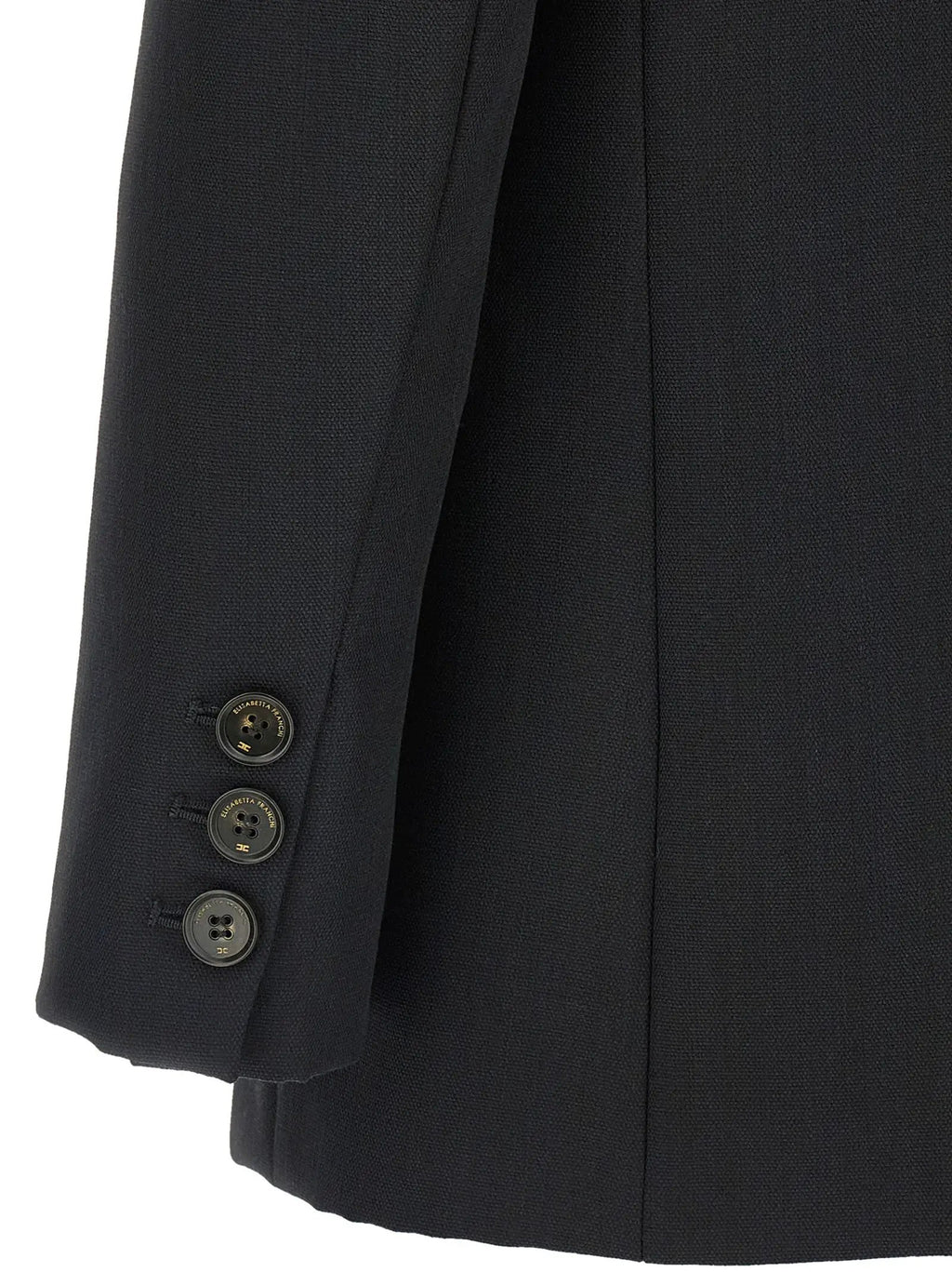 Elisabetta Franchi Black Virgin Wool Blazer