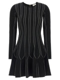 Elisabetta Franchi Black Viscose Short Dress