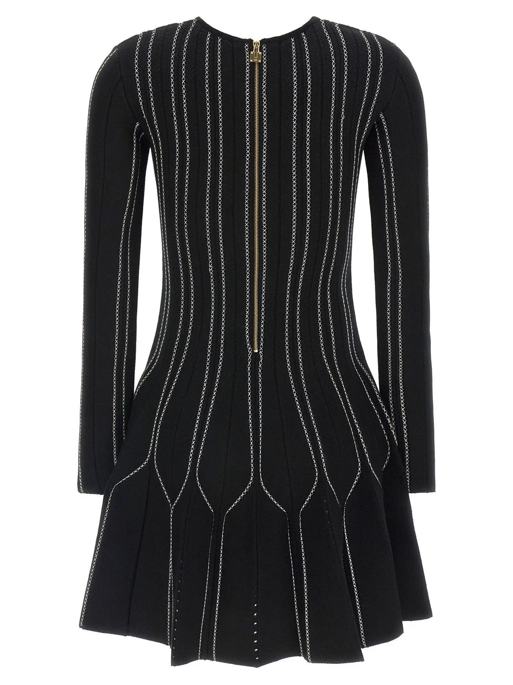 Elisabetta Franchi Black Viscose Short Dress