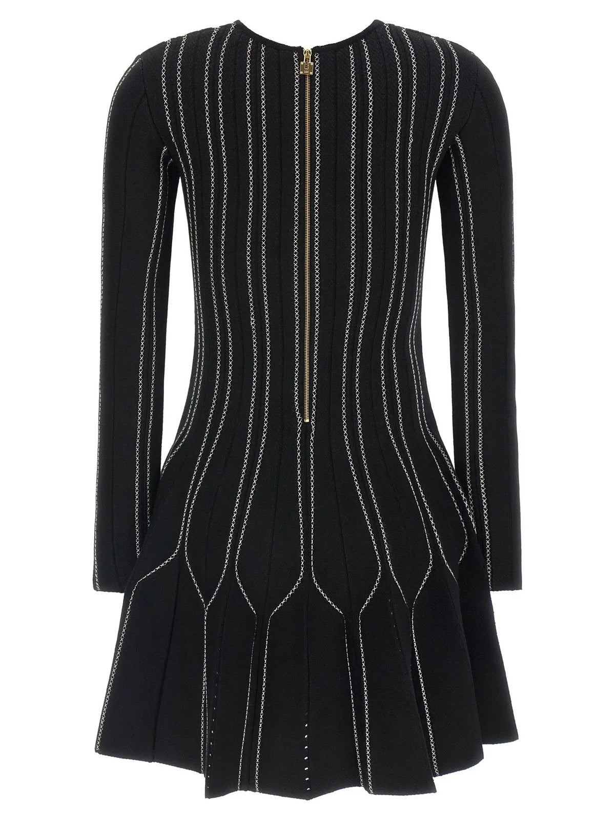 Elisabetta Franchi Black Viscose Short Dress