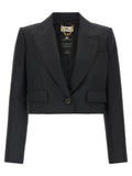 Elisabetta Franchi Black Virgin Wool Blazer