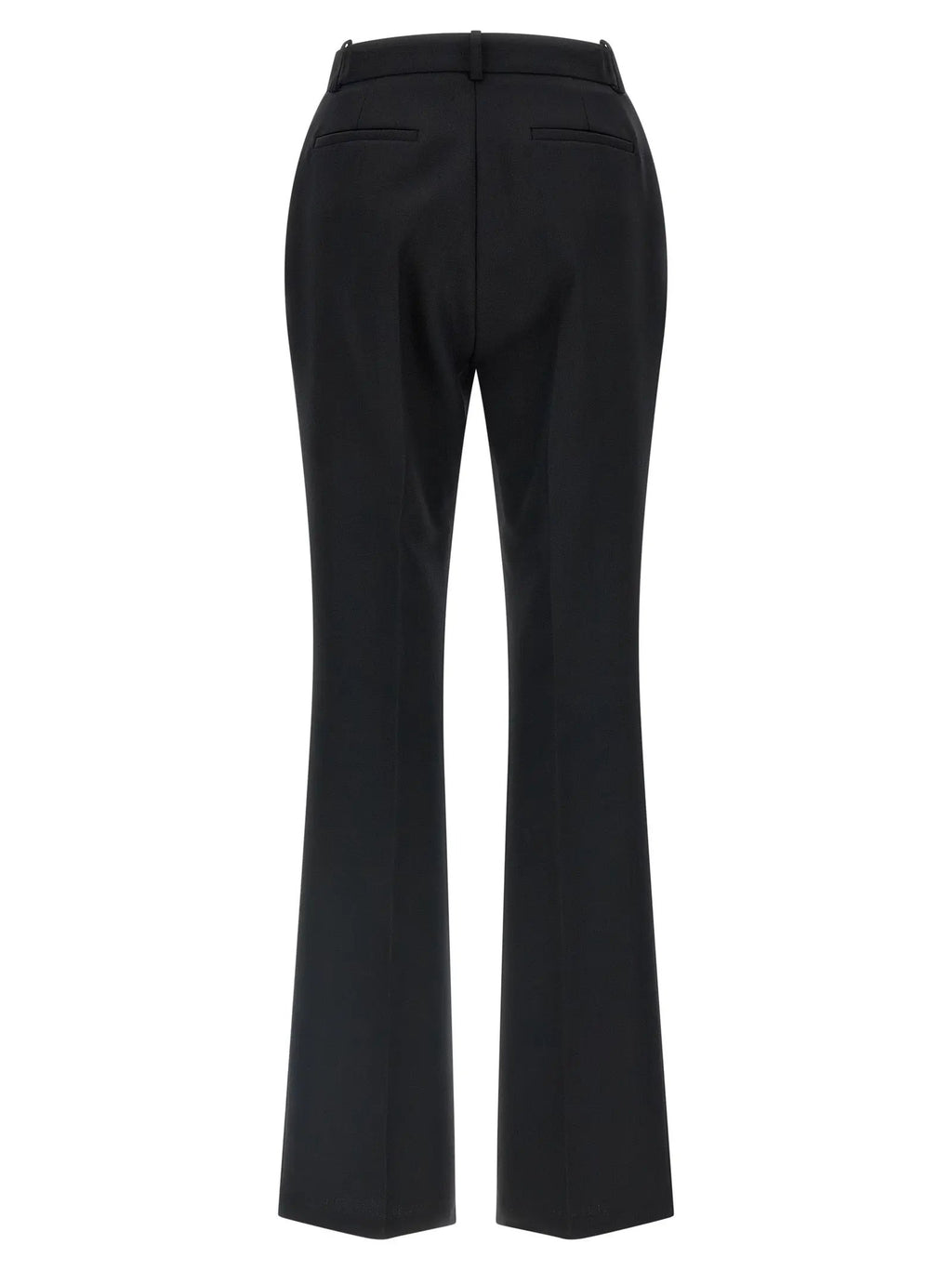 Elisabetta Franchi Black Virgin Wool Flared Pants