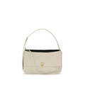 Ferragamo Beige Calf Leather Bos Taurus Shoulder Bag