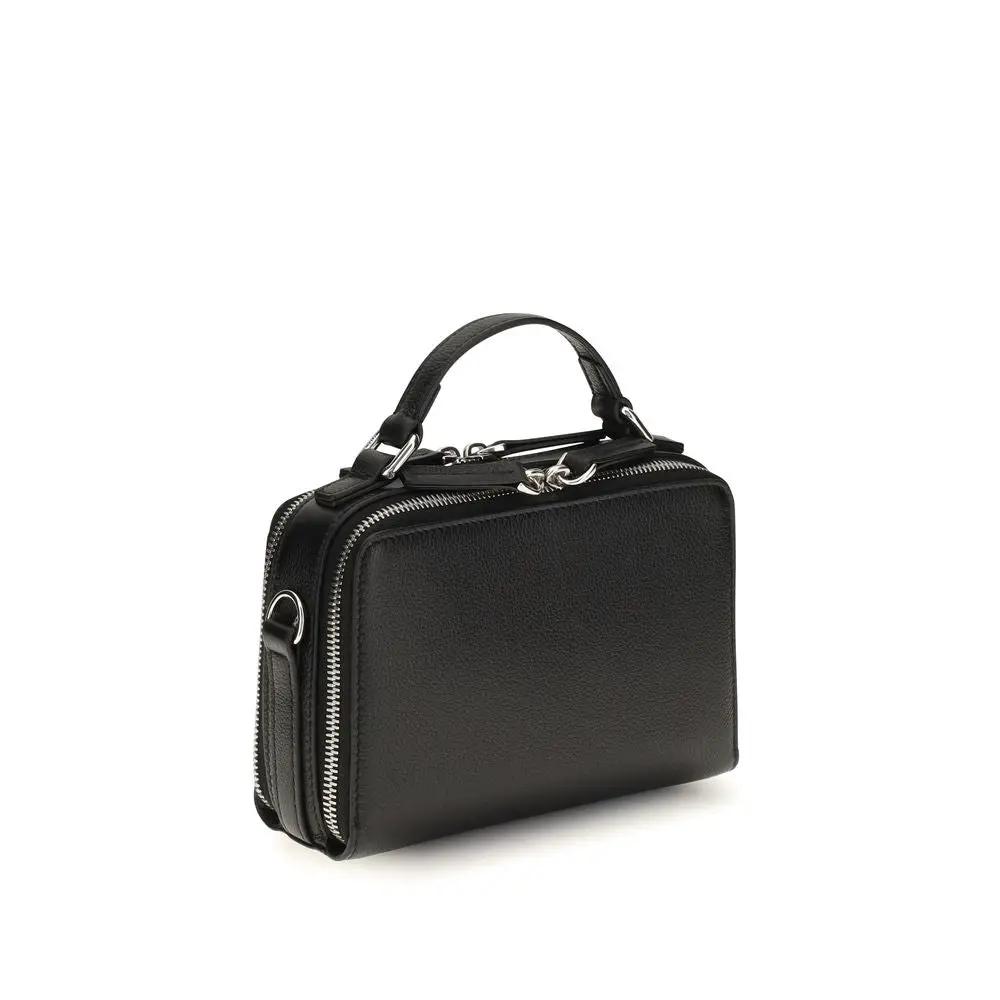 Fendi Black Calf Leather Bos Taurus Shoulder Bag