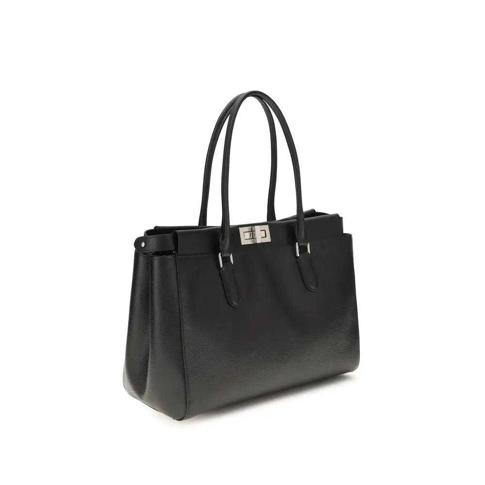 Fendi Fendi Black Calf Leather Bos Taurus Shoulder Bag