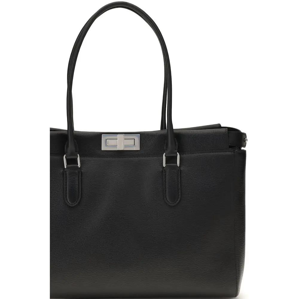 Fendi Fendi Black Calf Leather Bos Taurus Shoulder Bag