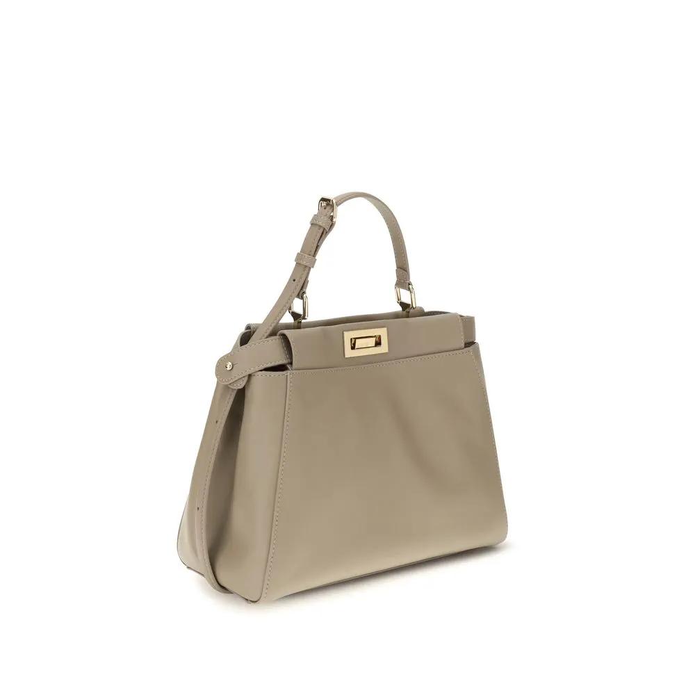 Fendi Beige Calf Leather Bos Taurus Shoulder Bag