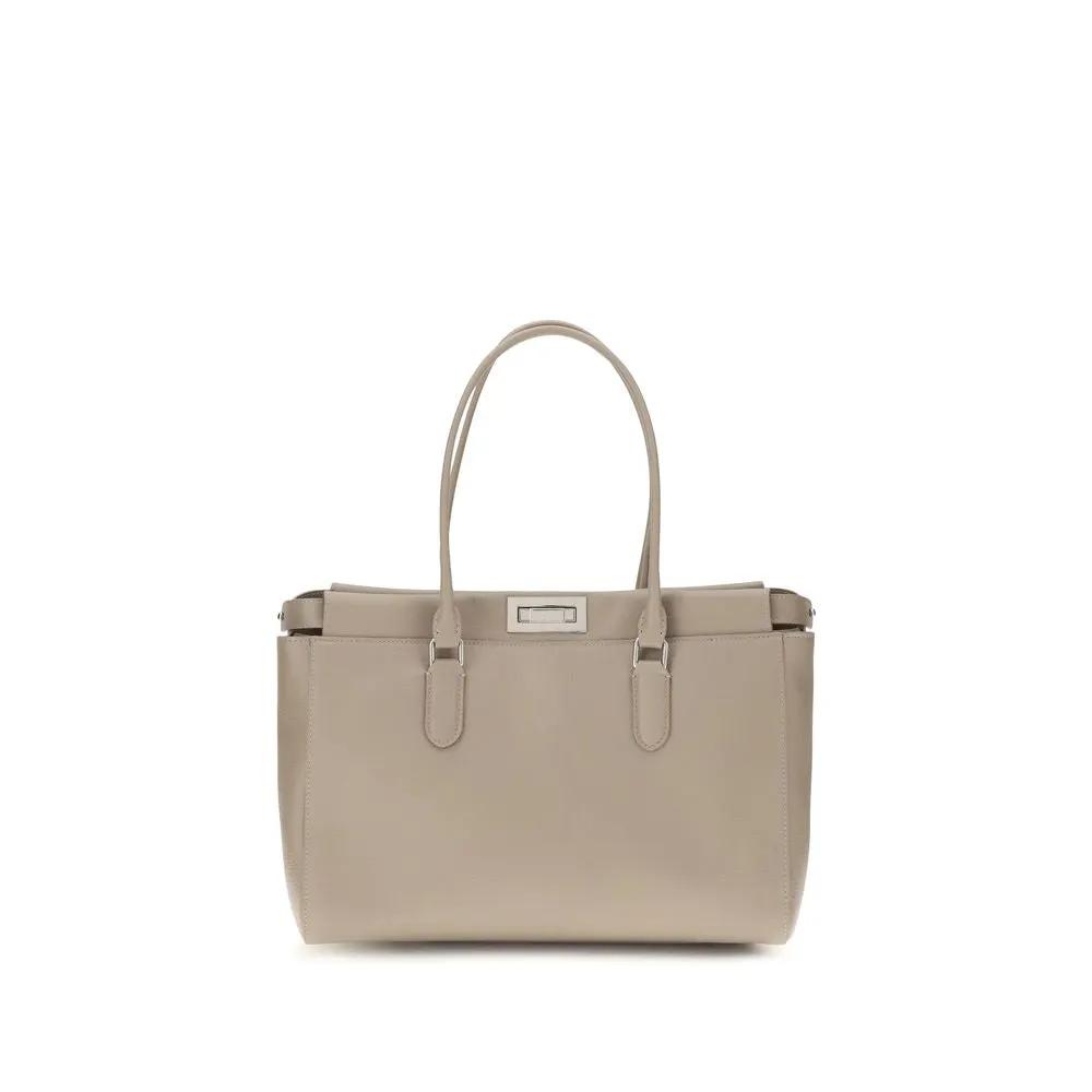 Fendi Beige Calf Leather Bos Taurus Shoulder Bag