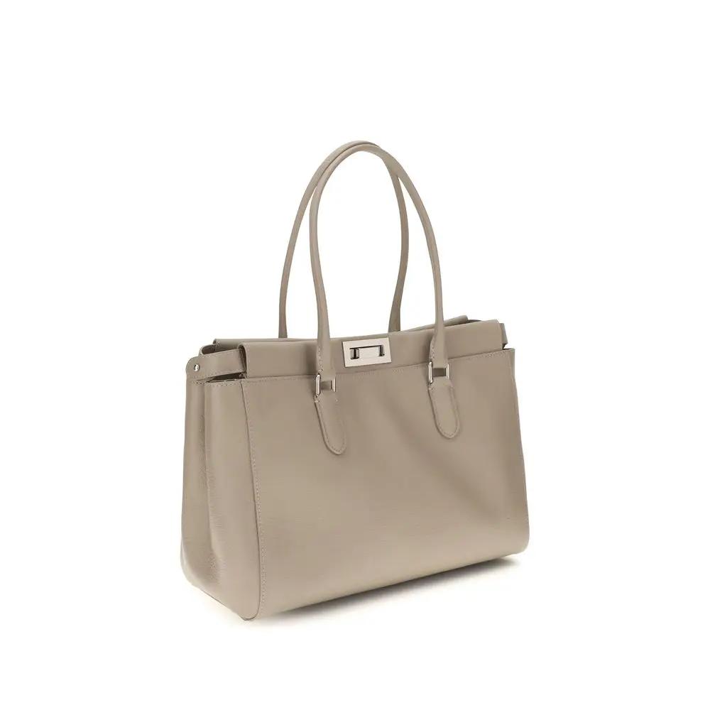 Fendi Fendi Beige Calf Leather Bos Taurus Shoulder Bag