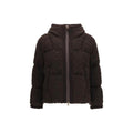 Moncler Brown Wool Oves Aries Full-Length Jacket