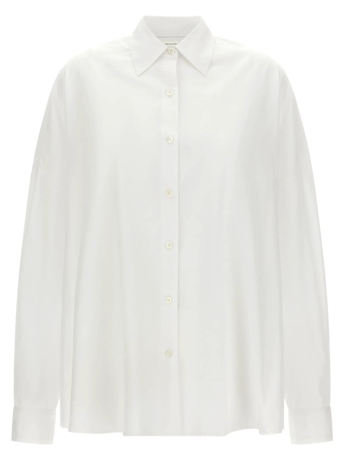 Dries Van Noten White Cotton Blouse