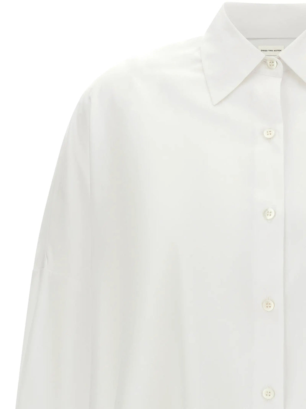 Dries Van Noten White Cotton Blouse