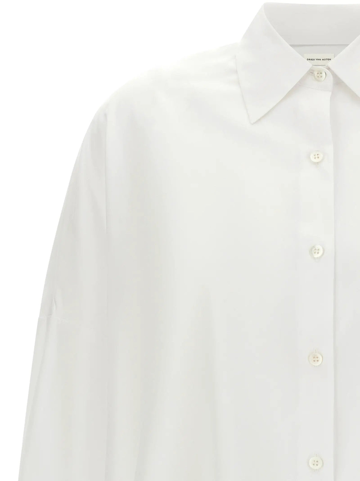 Dries Van Noten White Cotton Blouse
