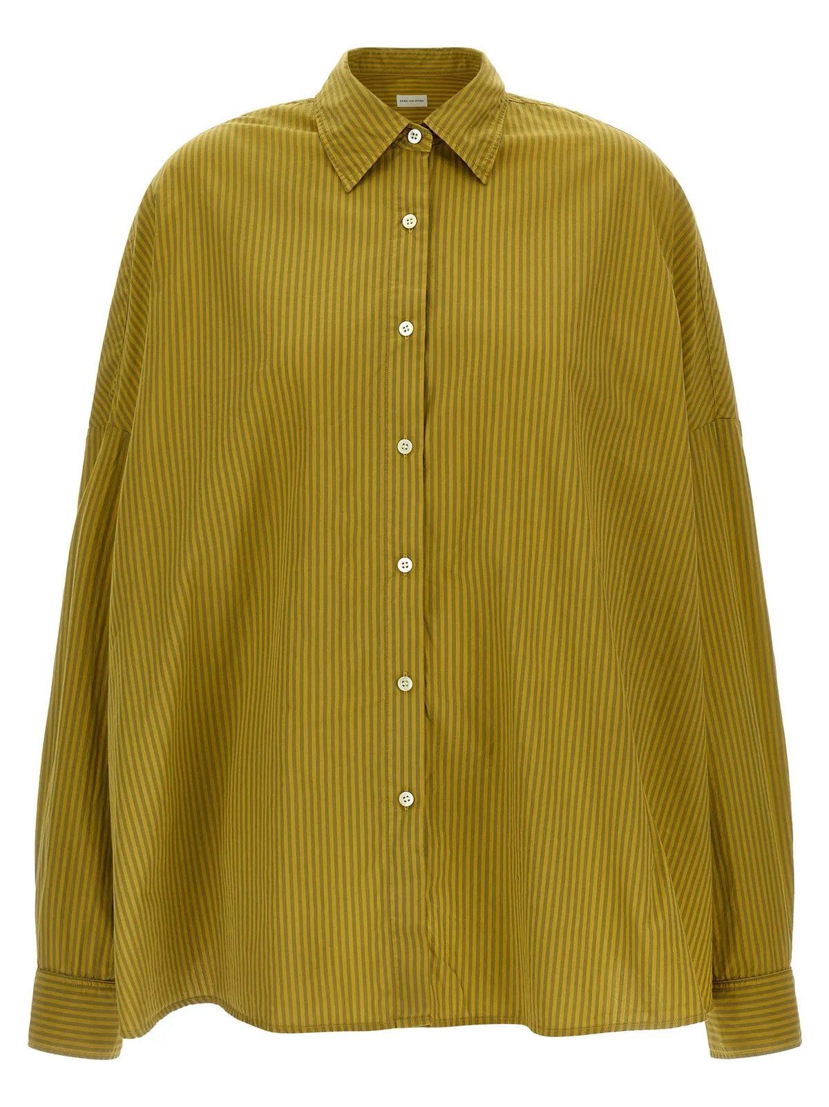 Dries Van Noten Bicolor Cotton Blouse