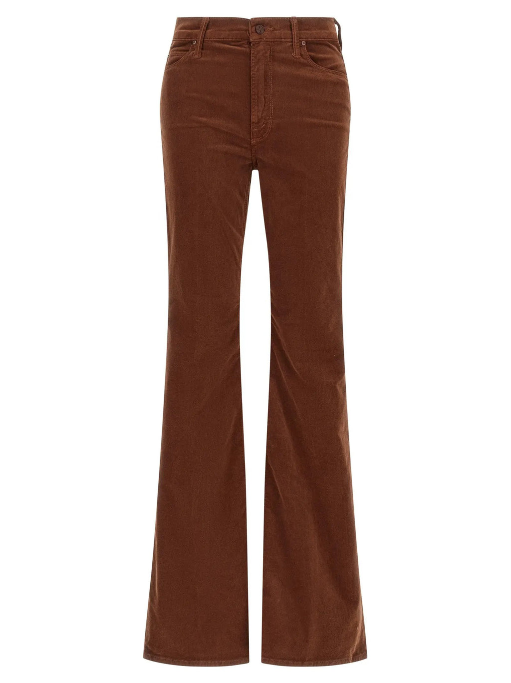 Mother Denim Brown Cotton Flared Pants