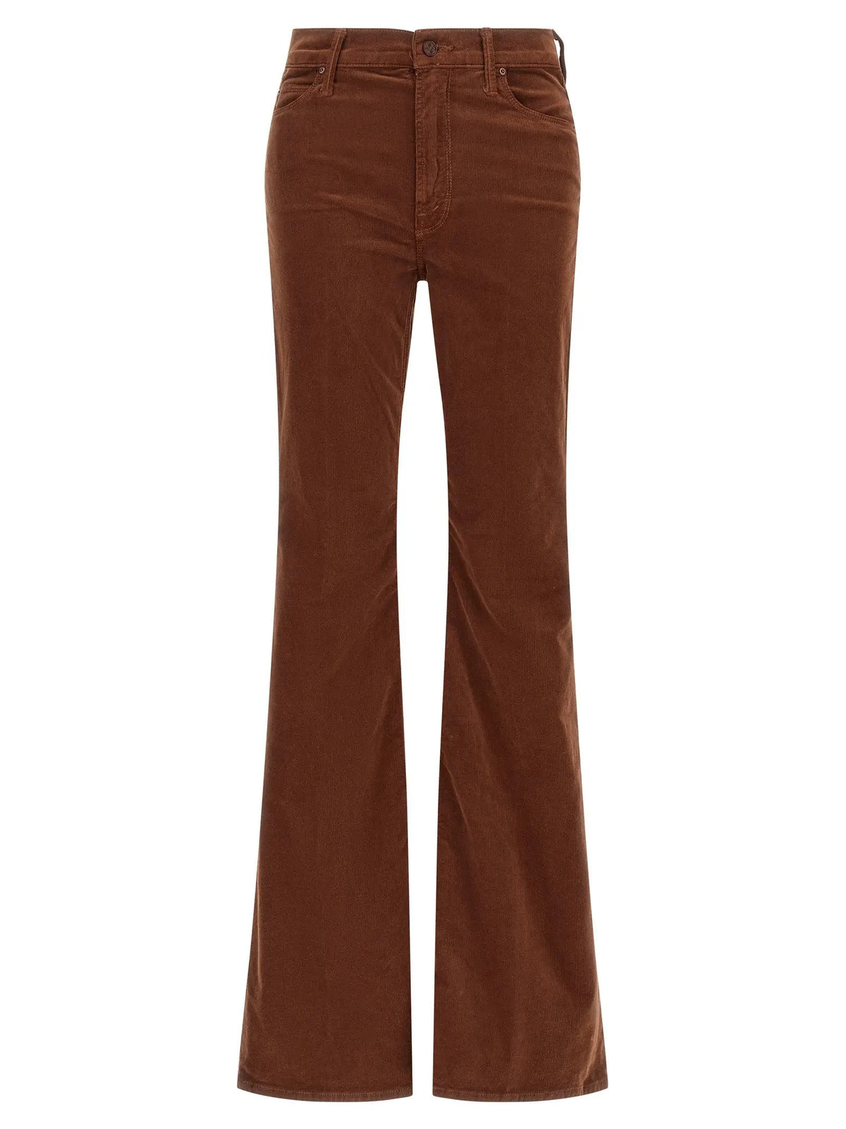 Mother Denim Brown Cotton Flared Pants