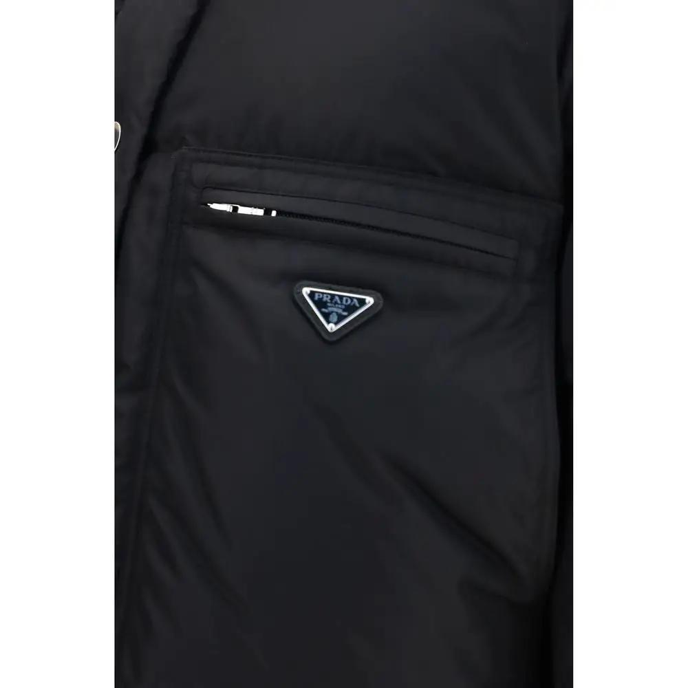 Prada Black Goose Down Full-Length Jacket