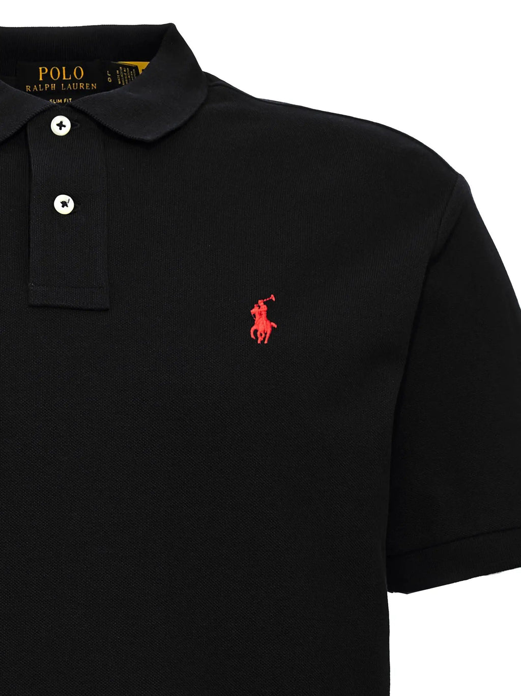 Polo Ralph Lauren Black Cotton Polo Shirt