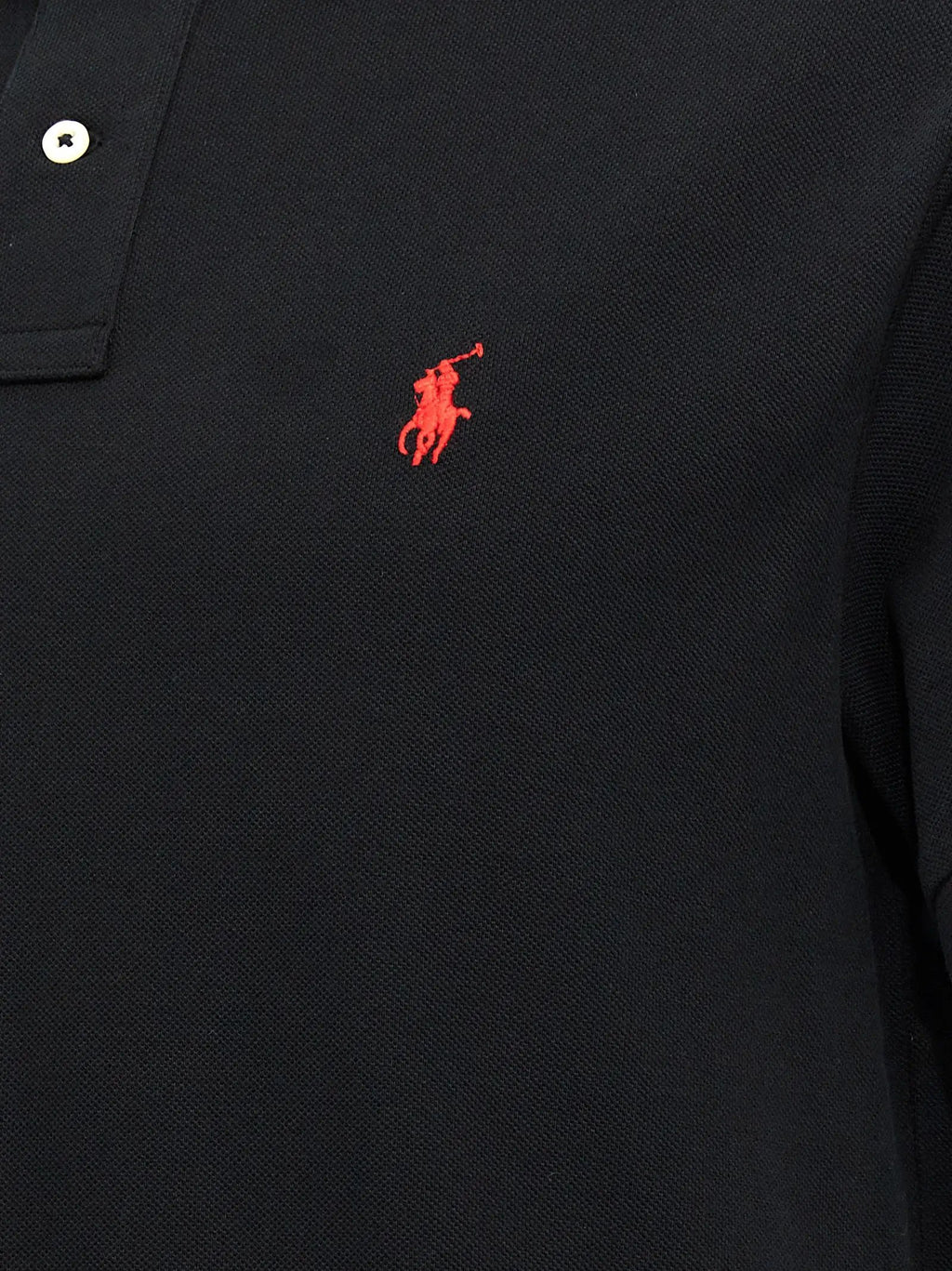 Polo Ralph Lauren Black Cotton Polo Shirt