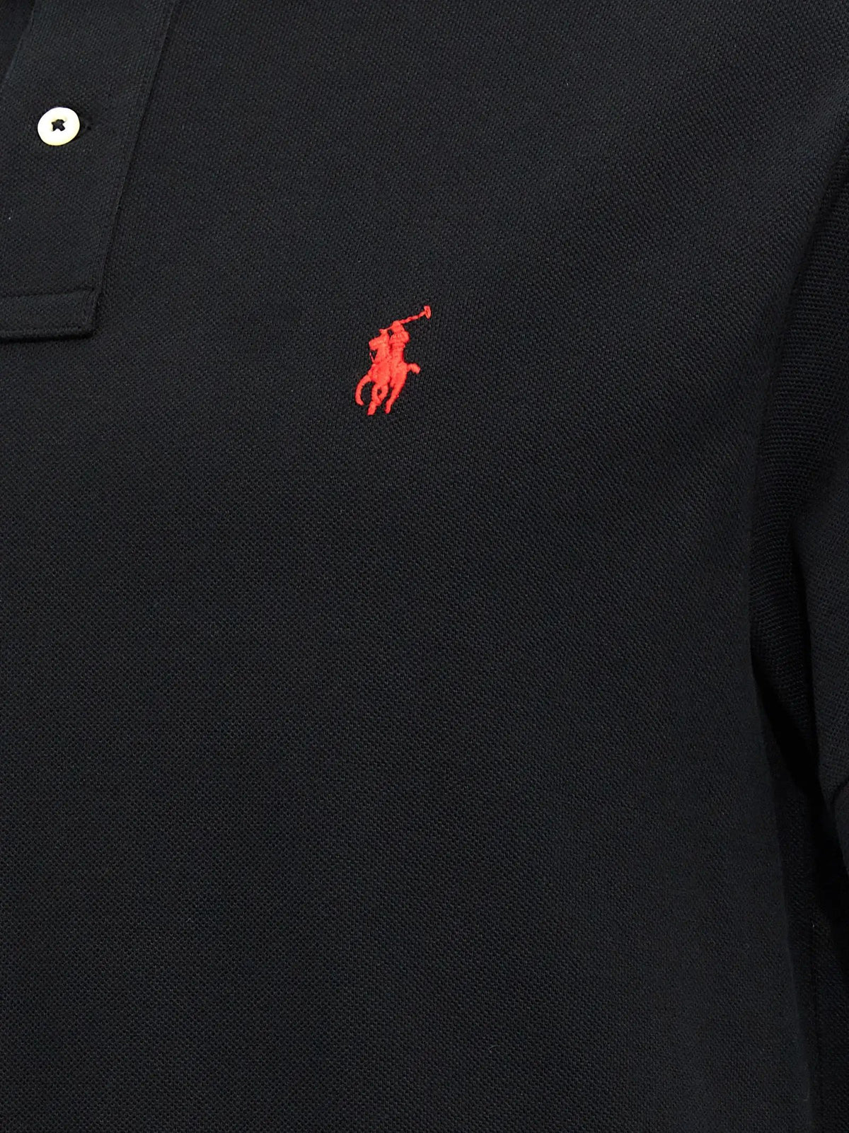 Polo Ralph Lauren Black Cotton Polo Shirt