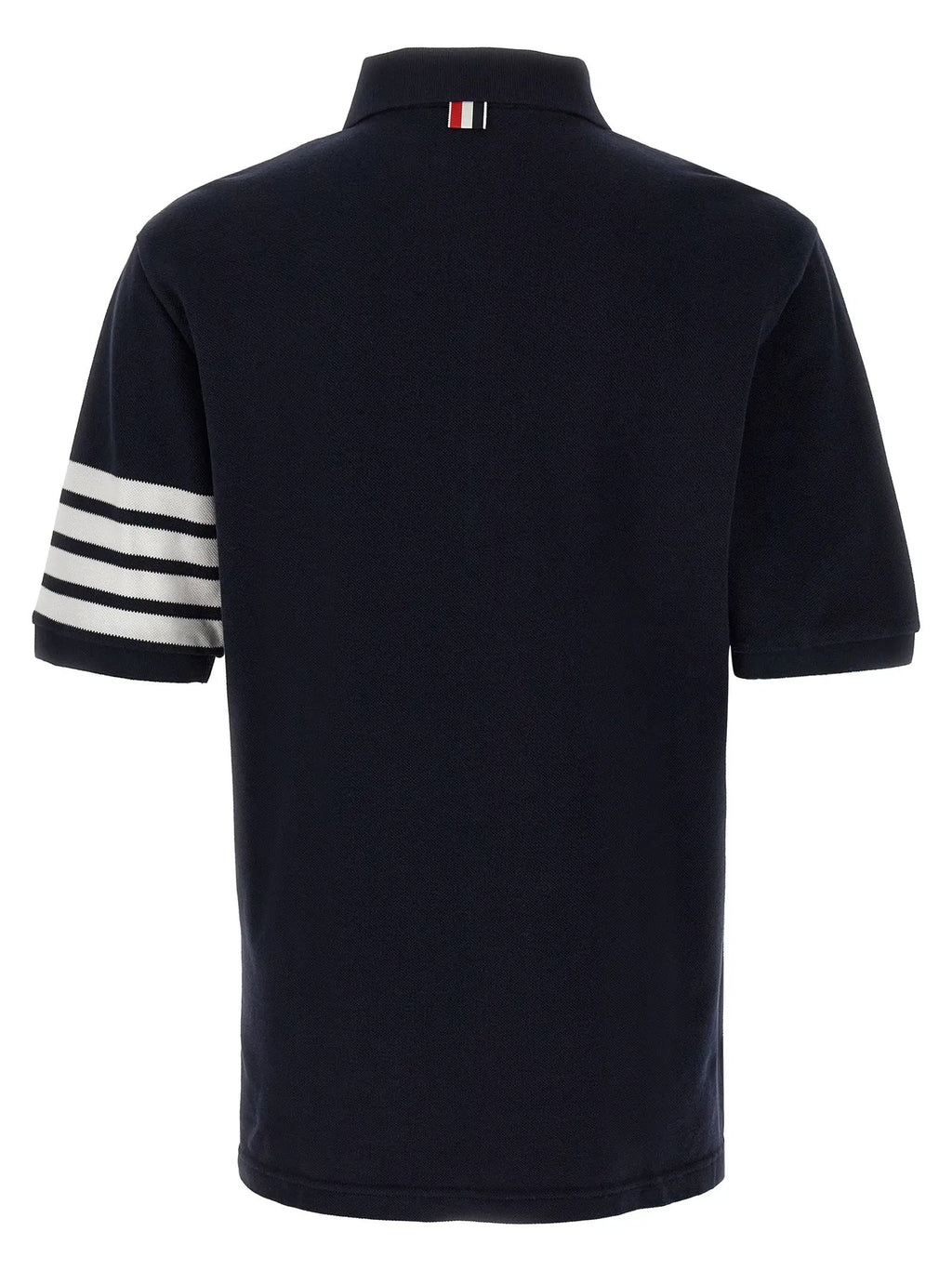 Thom Browne Blue Cotton Polo Shirt