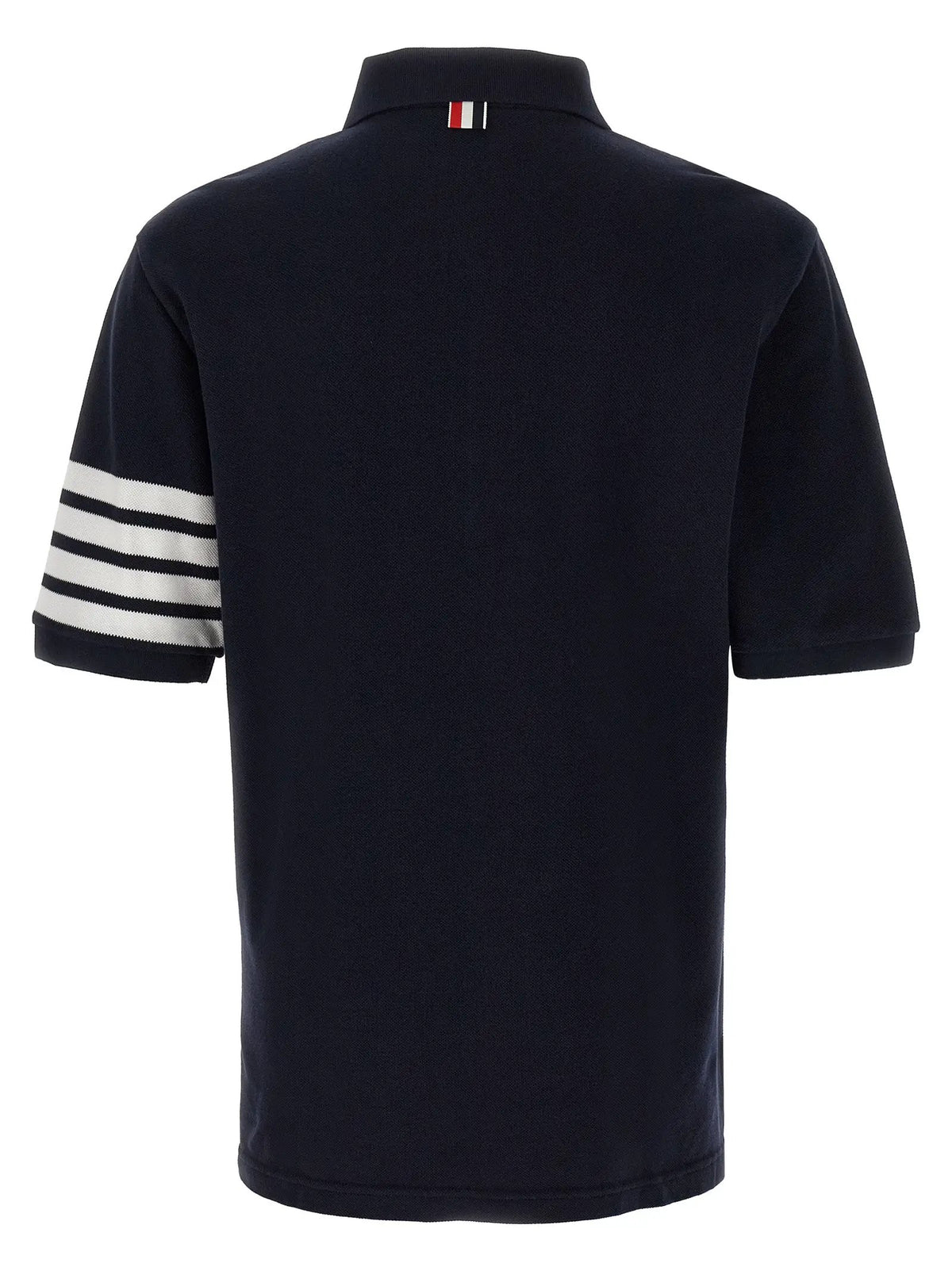 Thom Browne Blue Cotton Polo Shirt
