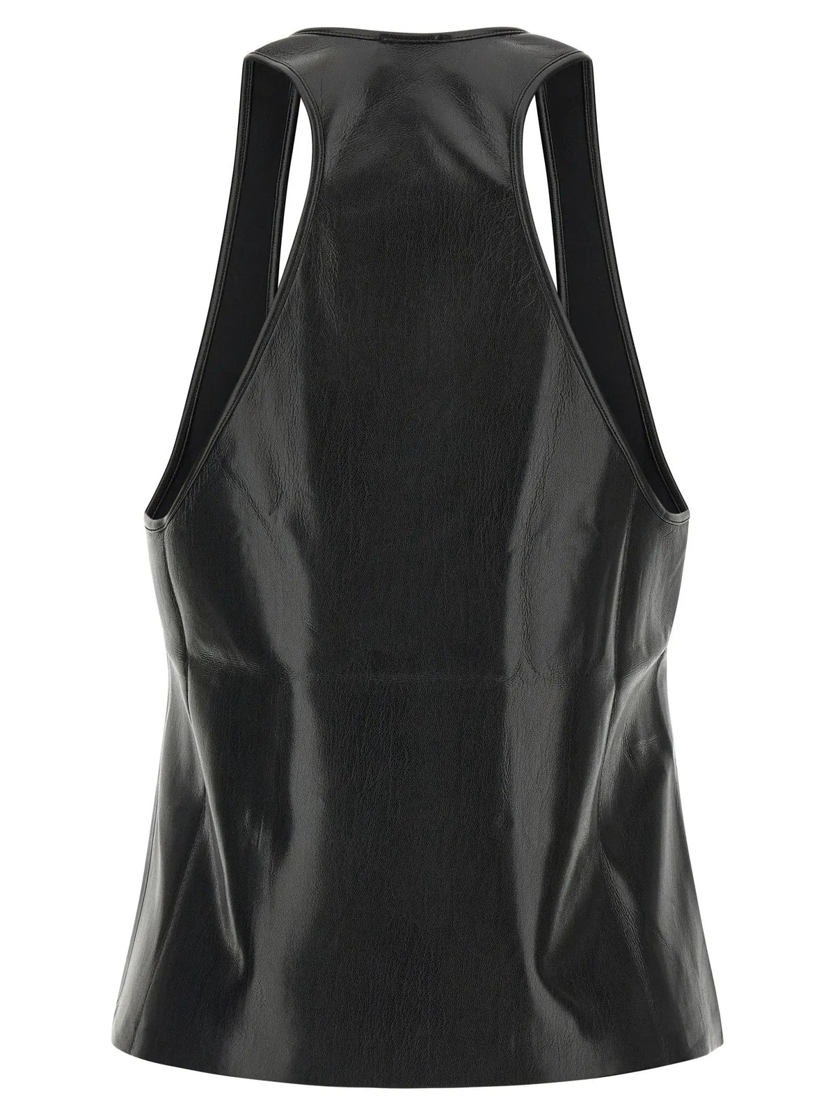 The Andamane The Andamane Black Polyester Sleeveles T-Shirt