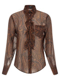 Etro Etro Brown Silk Blouse