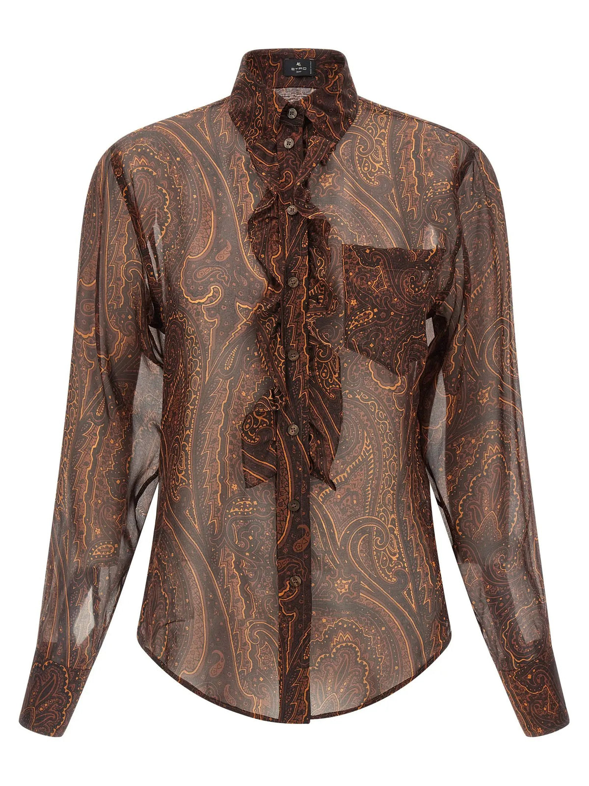 Etro Etro Brown Silk Blouse