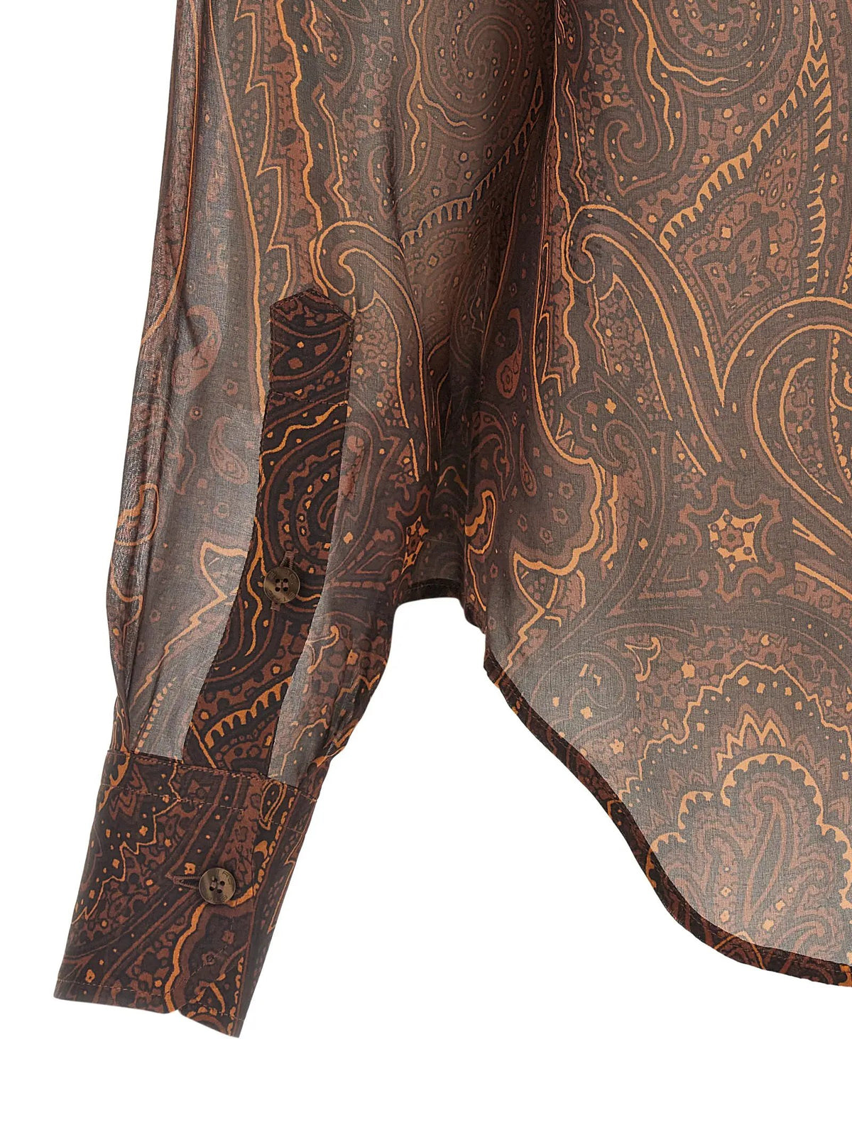 Etro Etro Brown Silk Blouse
