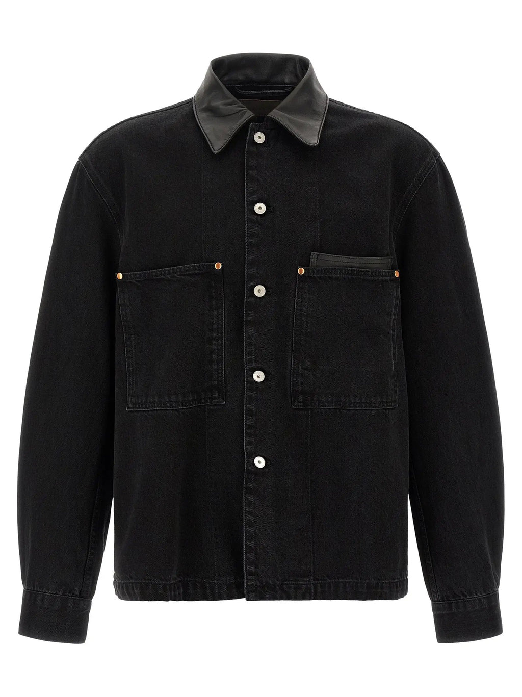 Lemaire Lemaire Black Cotton Denim Jacket