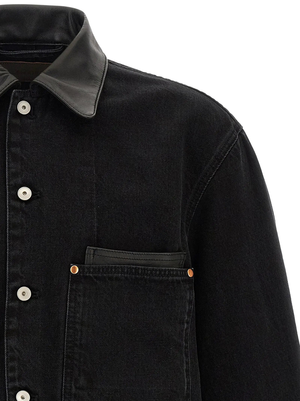 Lemaire Lemaire Black Cotton Denim Jacket