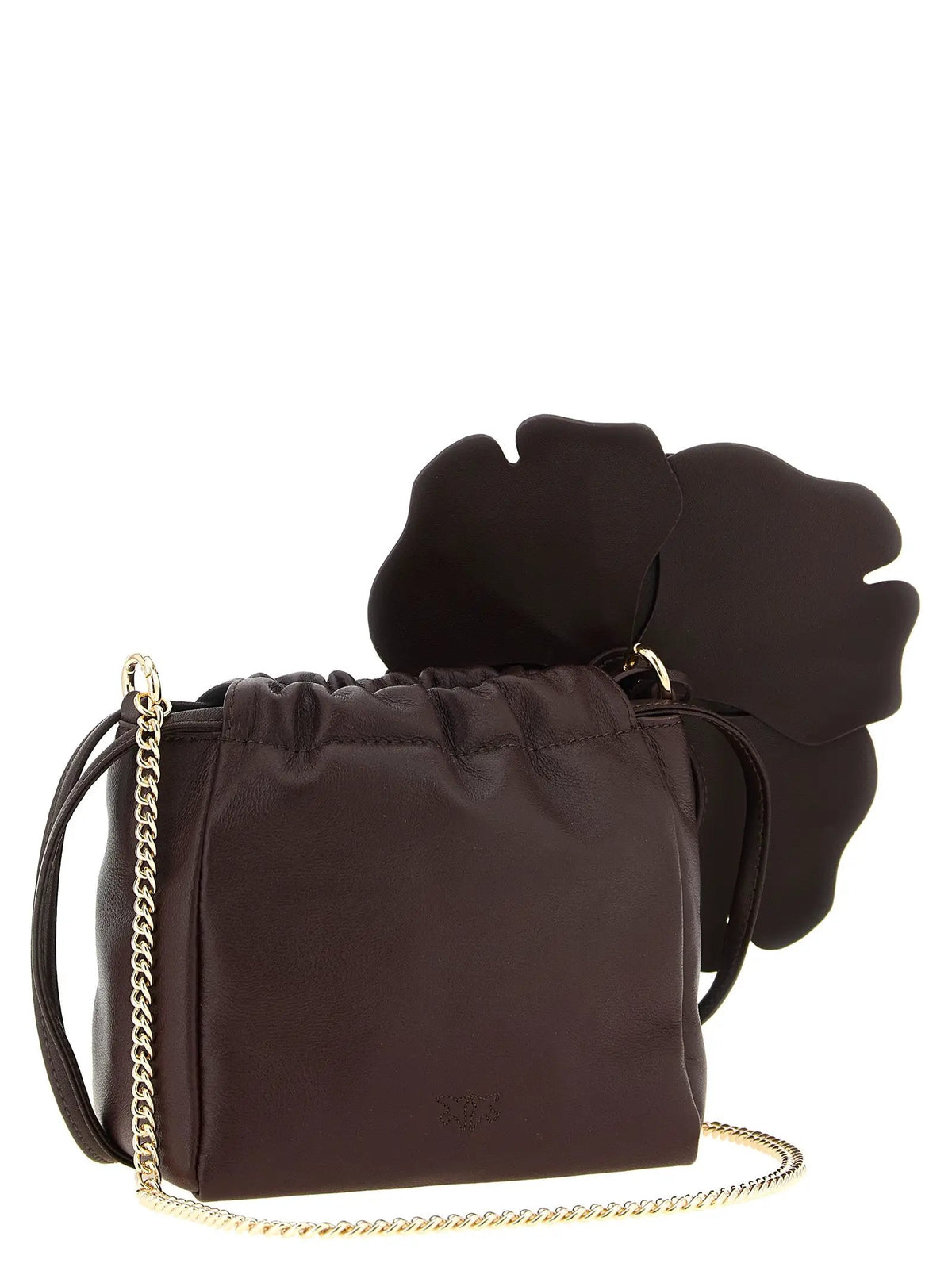 PINKO PINKO Bordeaux Lambskin Clutch Bag