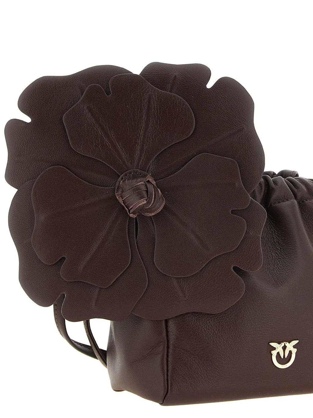 PINKO PINKO Bordeaux Lambskin Clutch Bag