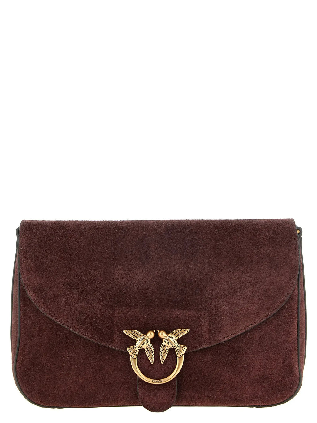 PINKO PINKO Bordeaux Calfskin Crossbody Bag