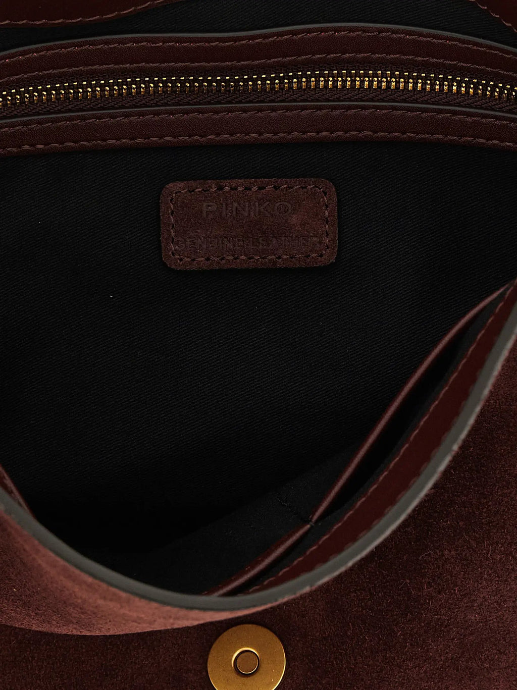 PINKO PINKO Bordeaux Calfskin Crossbody Bag