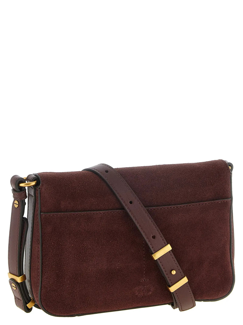 PINKO PINKO Bordeaux Calfskin Crossbody Bag