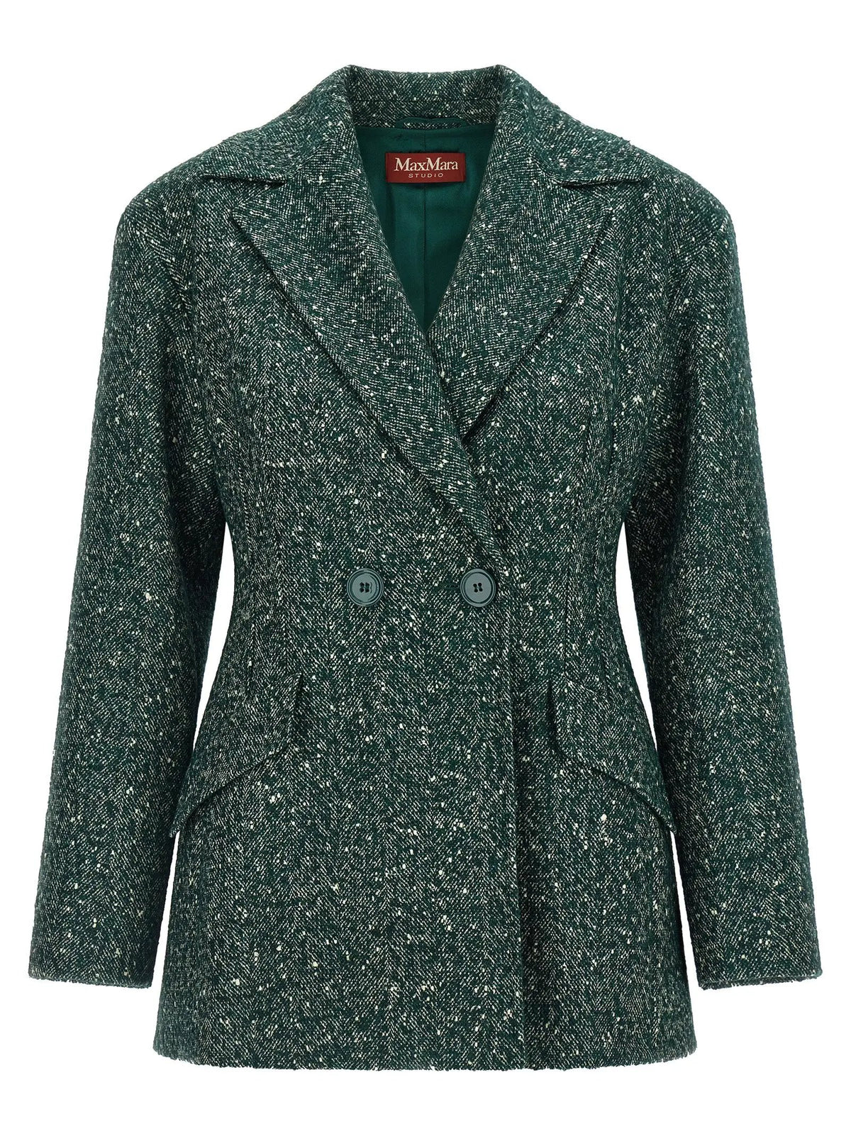 Max Mara Max Mara Bicolor Virgin Wool Blazer